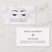 Marble Gold Lash Brow Beauty Visitekaartje (Voorkant / Achterkant)