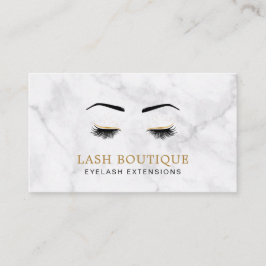 Marble Gold Lash Brow Beauty Visitekaartje