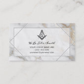 Marble Gold Masonic Visitekaartjes | Freemason (Voorkant)