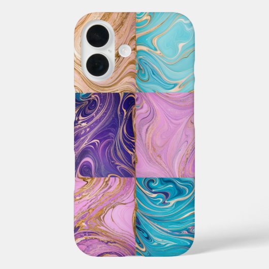 Marble Gold Swirl Telefoonhoes Case-Mate iPhone Case (Achterkant)
