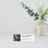 Marble Gold Texture Mini Visitekaartje (Staand voorkant)