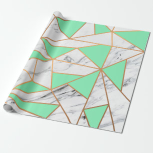 Marble Golden Mosaic Cadeaupapier