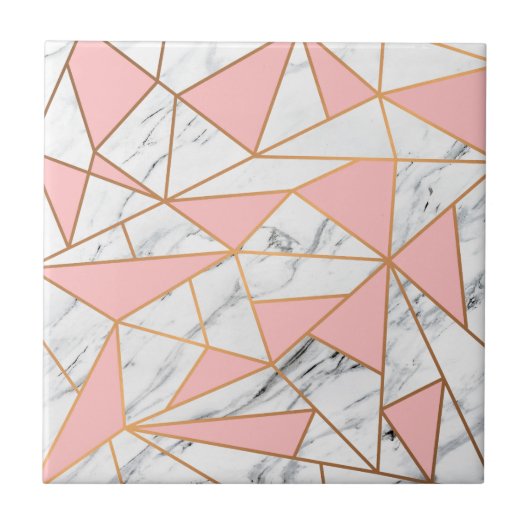 Marble Golden Mosaic Tegeltje (Voorkant)