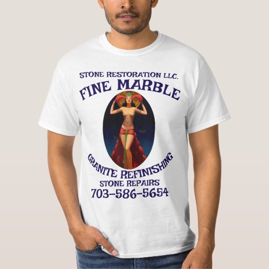 Marble Granite Refinishing Repair 703-586-5654 VA T-shirt (Voorkant)