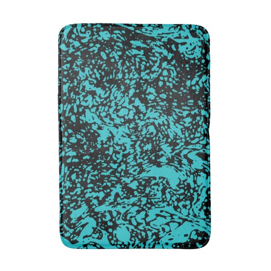 Marble Granite Texture Blue Badmat (Voorkant Verticaal)