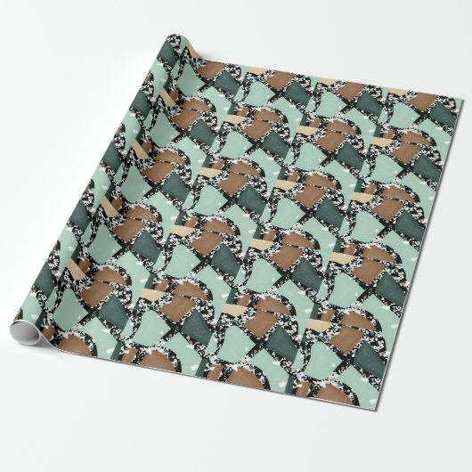 Marble Granite Texture Cadeaupapier (Uitgerold)