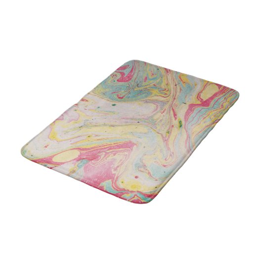 Marble Granite Texture Colorful Badmat (Gekanteld)