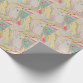 Marble Granite Texture Colorful Cadeaupapier (Hoek)