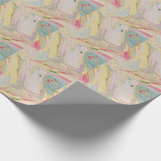 Marble Granite Texture Colorful Cadeaupapier (Hoek)