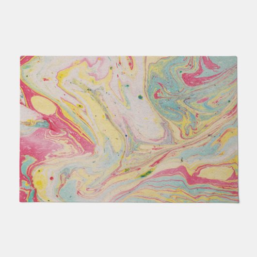 Marble Granite Texture Colorful Deurmat (Voorkant)