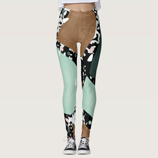 Marble Granite Texture Leggings (Voorkant)