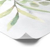 Marble Greenery Photo Celebration of Life Sign Poster (Hoek)