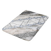 Marble Grey Gold White Badmat (Gekanteld)