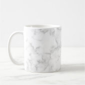Marble Grey White Abstract Pattern Modern Elegant Koffiemok (Links)