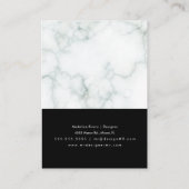 Marble Handmade Artisan Earring Display Kaarten Contactkaartje (Achterkant)