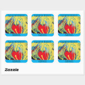MARBLE HEART INDICA VIERKANTE STICKER (Vel)