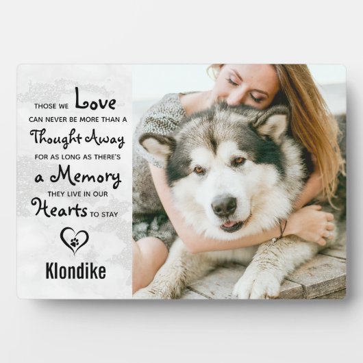 Marble Herembrance Keepomwille Pet Memorial Foto Fotoplaat (voorkant)