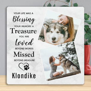 Marble Herembrance Pet Loss Keepomwille Pet Memori Fotoplaat