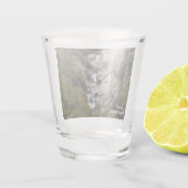 Marble Herfsten Sequoia National Park Shot Glass Glas (Achterkant)