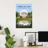 Marble Hill Park Twickenham Reisposter Poster (Thuiskantoor)