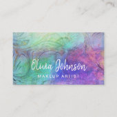 Marble Holographic Opal Stone Visitekaartje (Voorkant)