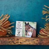 Marble Hoof Prints op ons hart gedenkteken Fotoplaat (Zijkant)