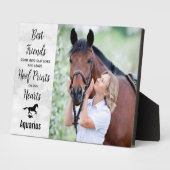 Marble Hoof Prints op ons hart gedenkteken Fotoplaat (Zijkant)