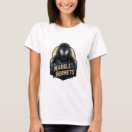 marble hornets sticker t-shirt (Voorkant)