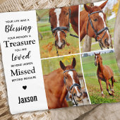 Marble Horse Pet Memorial Foto Fleece Deken