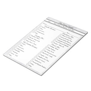 Marble Ice Aangepaste Optocht Inpak Checklist Notitieblok