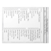 Marble Ice Aangepaste Optocht Inpak Checklist Notitieblok (Voorkant)