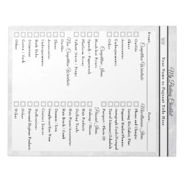 Marble Ice Aangepaste Optocht Inpak Checklist Notitieblok