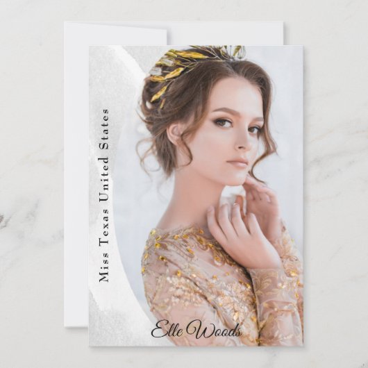 Marble Ice Autograph Kaarten voor Pageants (Voorkant)