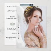 Marble Ice Autograph Kaarten voor Pageants (Voorkant / Achterkant)