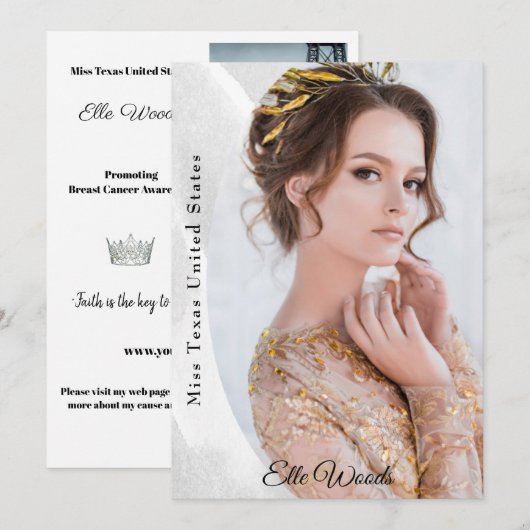 Marble Ice Autograph Kaarten voor Pageants (Voorkant / Achterkant)