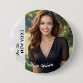 Marble Ice Pageant Button Pin (Voorkant)