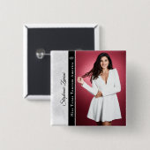 Marble Ice Pageant Sash Button Pin (Voorkant /achterkant)