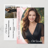 Marble Ice Photo Card Pageant Autograph Postcard Briefkaart (Voorkant / Achterkant)