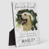 Marble Keepomwille Pet Memorial Photo Plaque Fotoplaat (Zijkant)