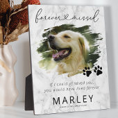 Marble Keepomwille Pet Memorial Photo Plaque Fotoplaat