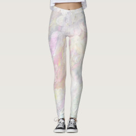 *~* Marble Lace Iridescent Pastel Pinks Blues Leggings