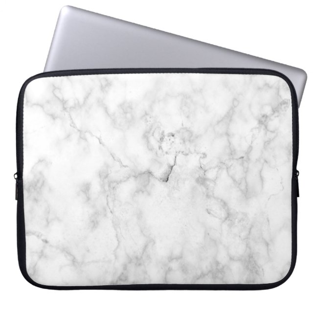 MARBLE Laptop Hoesje | Minimalistisch en modern Laptop Sleeve (Voorkant)