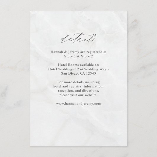 Marble LG Details Enclosure Kaart (Voorkant)