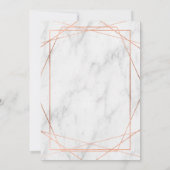 Marble Line Art 21st Birthday Invitation Kaart (Achterkant)