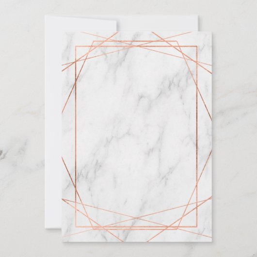 Marble Line Art 21st Birthday Invitation Kaart (Achterkant)