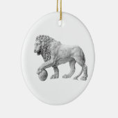 Marble Lion Ornament (Rechts)