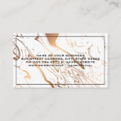 Marble Liquid Background Visitekaartje (Achterkant)