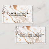 Marble Liquid Background Visitekaartje (Voorkant / Achterkant)