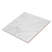 Marble look Silver Grey White Tegel Tegeltje (Zijkant)
