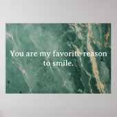 Marble Love Quote Poster – gepersonaliseerde muurk (Voorkant)